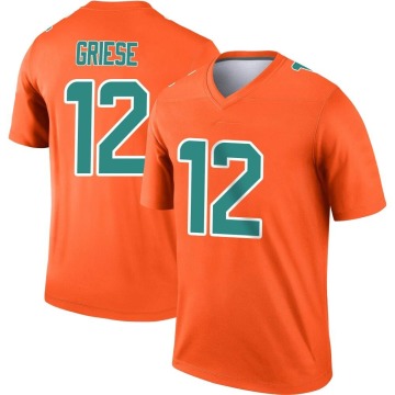 Bob Griese Men's Orange Legend Inverted Jersey