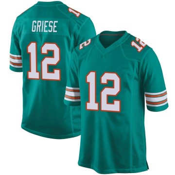 Bob Griese Youth Aqua Game Alternate Jersey