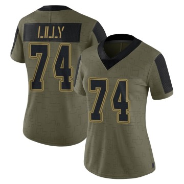 Bob Lilly Women's Olive Limited 2021 Salute To Service Jersey