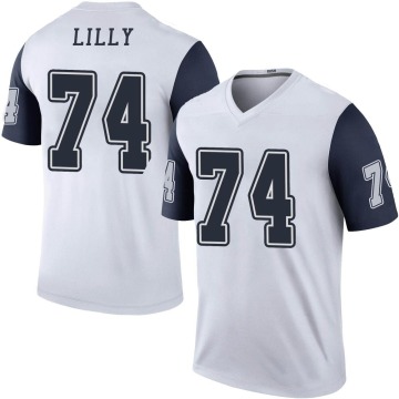 Bob Lilly Youth White Legend Color Rush Jersey