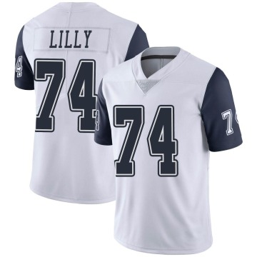 Bob Lilly Youth White Limited Color Rush Vapor Untouchable Jersey