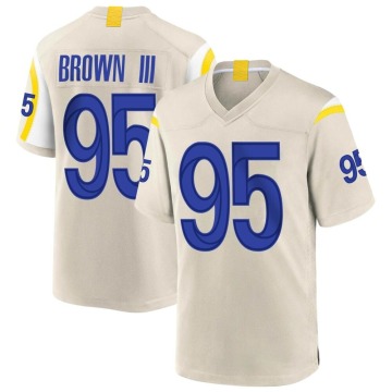 Bobby Brown III Men's Brown Game Bone Jersey