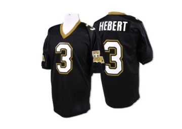 Bobby Hebert Men's Black Authentic Jersey