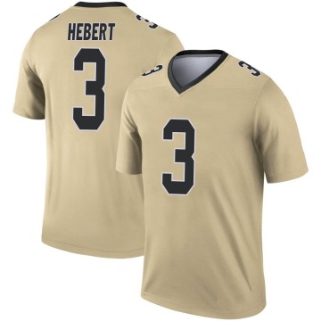 Bobby Hebert Men's Gold Legend Inverted Jersey
