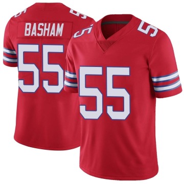 Boogie Basham Youth Red Limited Color Rush Vapor Untouchable Jersey