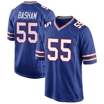 Boogie Basham Youth Royal Blue Game Team Color Jersey