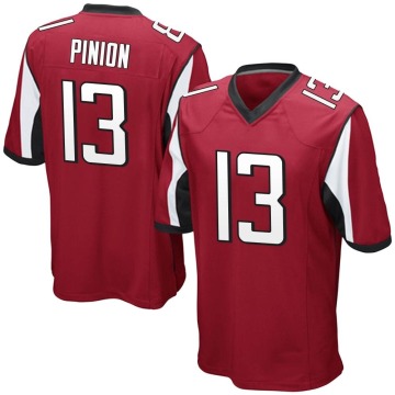 Bradley Pinion Men's Red Game Team Color Jersey