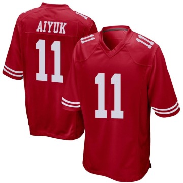 Brandon Aiyuk Youth Red Game Team Color Jersey