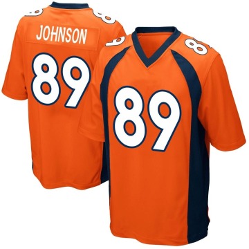 Brandon Johnson Men's Orange Game Team Color Jersey