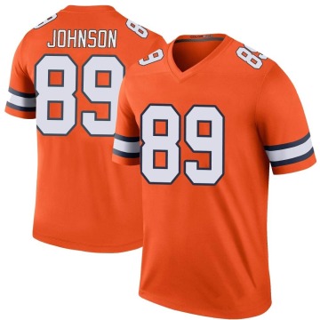Brandon Johnson Men's Orange Legend Color Rush Jersey