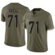 Brandon Shell Youth Olive Limited 2022 Salute To Service Jersey