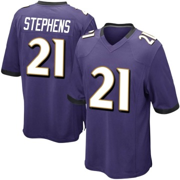 Brandon Stephens Youth Purple Game Team Color Jersey