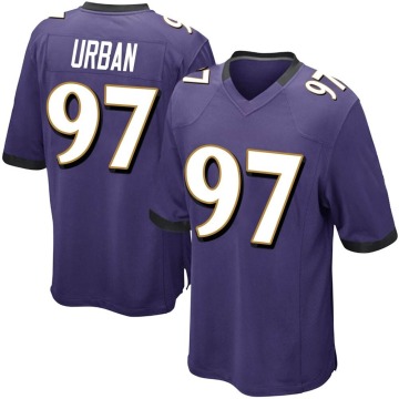 Brent Urban Youth Purple Game Team Color Jersey