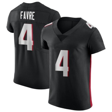Brett Favre Men's Black Elite Alternate Jersey