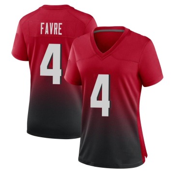 Brett Favre Women's Red Game 2nd Alternate Jersey