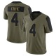 Brett Favre Youth Olive Limited 2021 Salute To Service Jersey