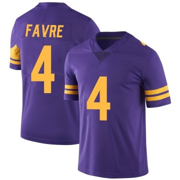 Brett Favre Youth Purple Limited Color Rush Jersey