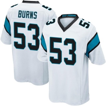 Brian Burns Youth White Game Jersey
