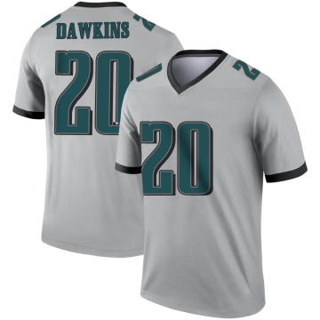 Brian Dawkins Youth Legend Silver Inverted Jersey