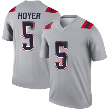 Brian Hoyer Youth Gray Legend Inverted Jersey