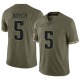 Brian Hoyer Youth Olive Limited 2022 Salute To Service Jersey