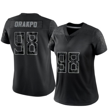 Brian Orakpo Women's Black Limited Reflective Jersey