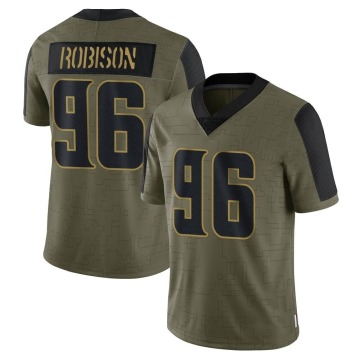 Brian Robison Men's Olive Limited 2021 Salute To Service Jersey