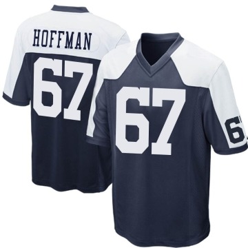 Brock Hoffman Youth Navy Blue Game Throwback Jersey