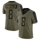 Brock Osweiler Men's Olive Limited 2021 Salute To Service Jersey