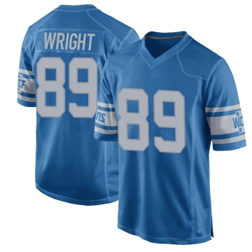 Brock Wright Men's Blue Game Throwback Vapor Untouchable Jersey