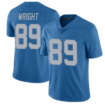 Brock Wright Men's Blue Limited Throwback Vapor Untouchable Jersey
