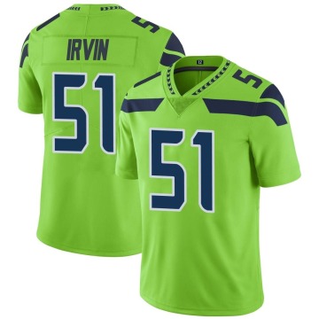 Bruce Irvin Men's Green Limited Color Rush Neon Jersey