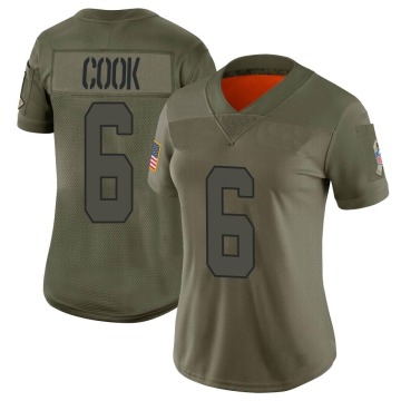 Bryan Cook Women's Camo Limited 2019 Salute to Service Jersey