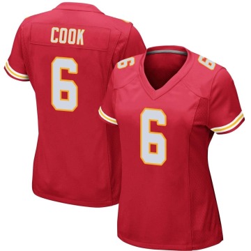 Bryan Cook Women's Red Game Team Color Jersey
