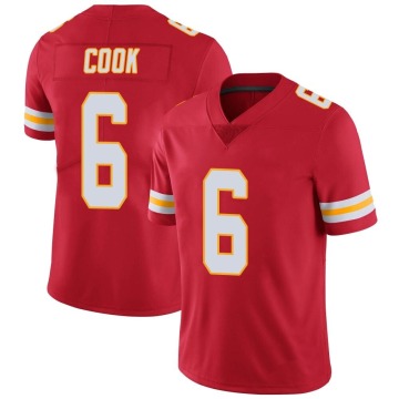 Bryan Cook Youth Red Limited Team Color Vapor Untouchable Jersey