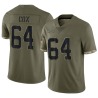 Bryan Cox Men's Olive Limited 2022 Salute To Service Jersey