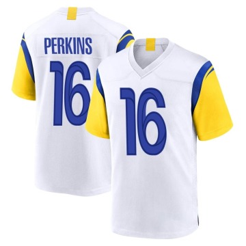 Bryce Perkins Youth White Game Jersey