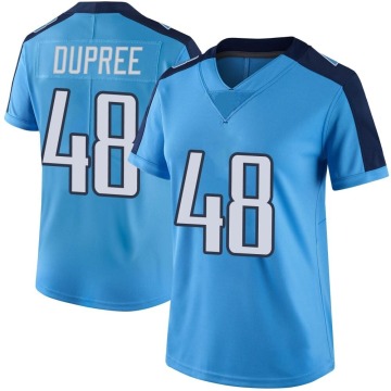 Bud Dupree Women's Light Blue Limited Color Rush Jersey