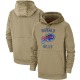 Buffalo Bills Men's Tan 2019 Salute to Service Sideline Therma Pullover Hoodie