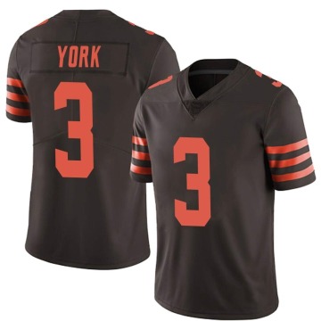 Cade York Youth Brown Limited Color Rush Jersey