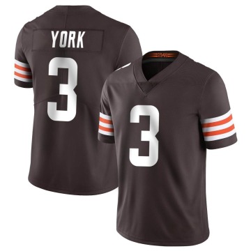 Cade York Youth Brown Limited Team Color Vapor Untouchable Jersey