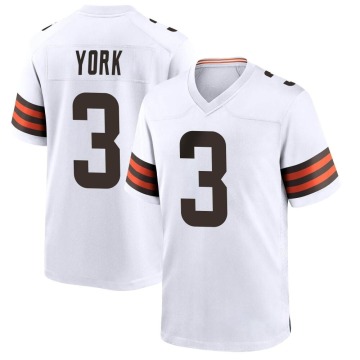 Cade York Youth White Game Jersey