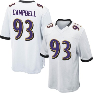 Calais Campbell Youth White Game Jersey