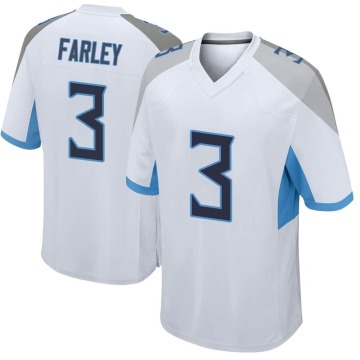 Caleb Farley Men's White Game Jersey