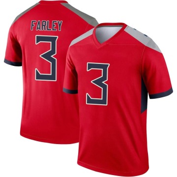 Caleb Farley Youth Red Legend Inverted Jersey