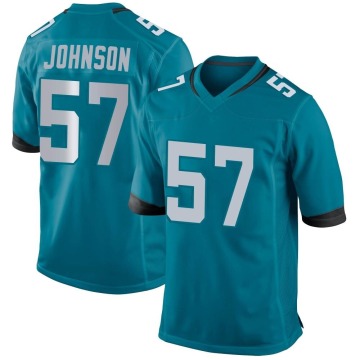Caleb Johnson Youth Teal Game Jersey