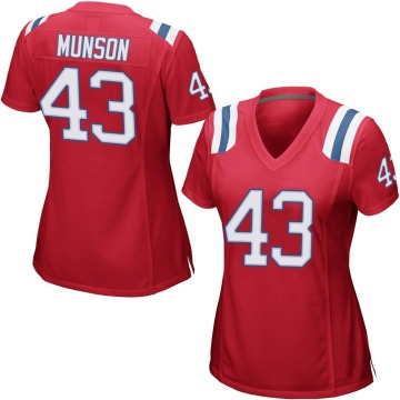 Calvin Munson Women's Red Game Alternate Jersey