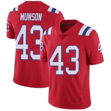 Calvin Munson Youth Red Limited Vapor Untouchable Alternate Jersey
