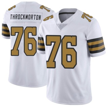 Calvin Throckmorton Youth White Limited Color Rush Jersey