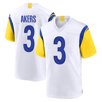 Cam Akers Men's White Game Jersey